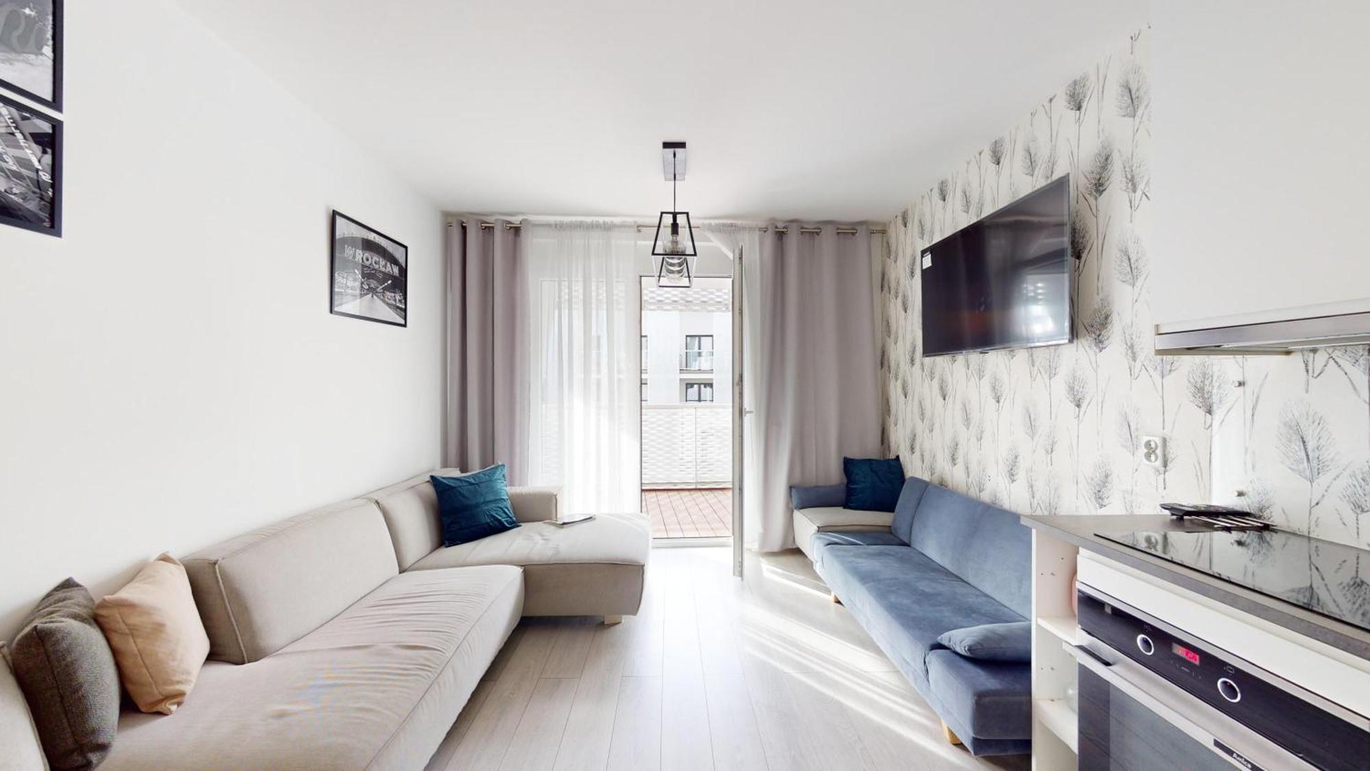Family House By The River Odra -Panoramic Terrace - 3Room Apartment With 2 Separate Bedrooms And 2 Balconies By Wroapart-Pl- Perfect For Family & Business Stays Wrocław Eksteriør billede