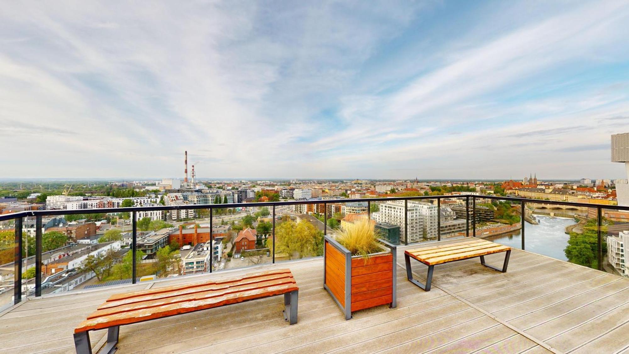 Family House By The River Odra -Panoramic Terrace - 3Room Apartment With 2 Separate Bedrooms And 2 Balconies By Wroapart-Pl- Perfect For Family & Business Stays Wrocław Eksteriør billede